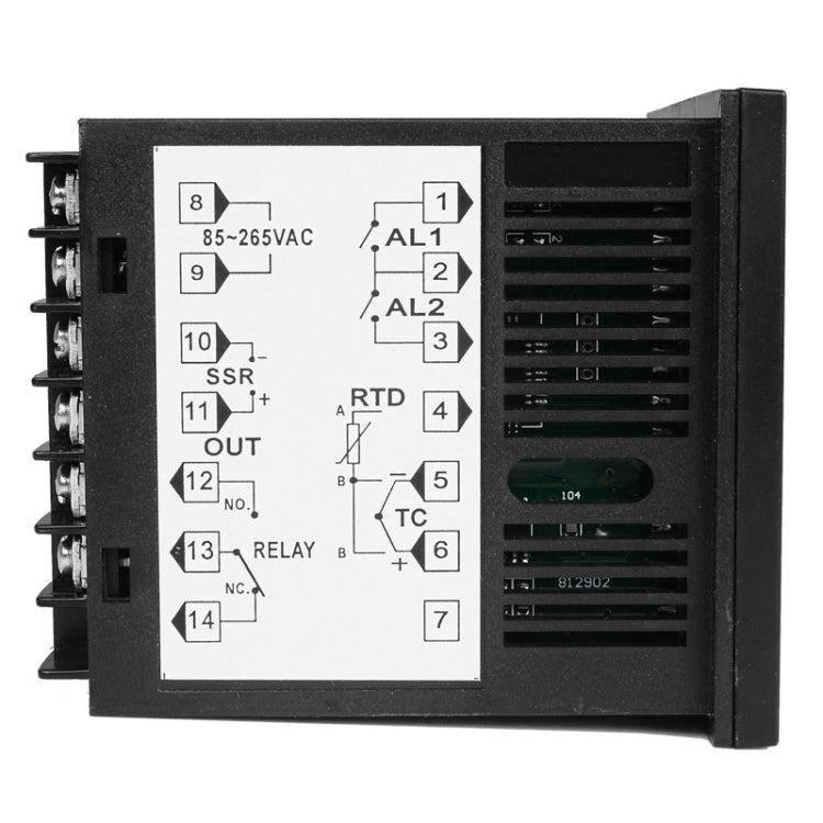 SINOTIMER MC701 Ingresso universale Custodia corta PID Regolatore di temperatura intelligente Misuratore Riscaldamento Raffreddamento Relè SSR Uscita a stato solido, MC701