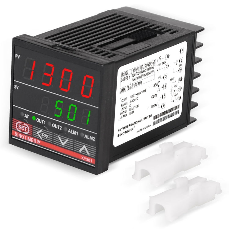 SINOTIMER XY501 Short Shell Intelligent PID Strumento di controllo della temperatura Riscaldamento Relè di refrigerazione Uscita a stato solido SSR, XY501