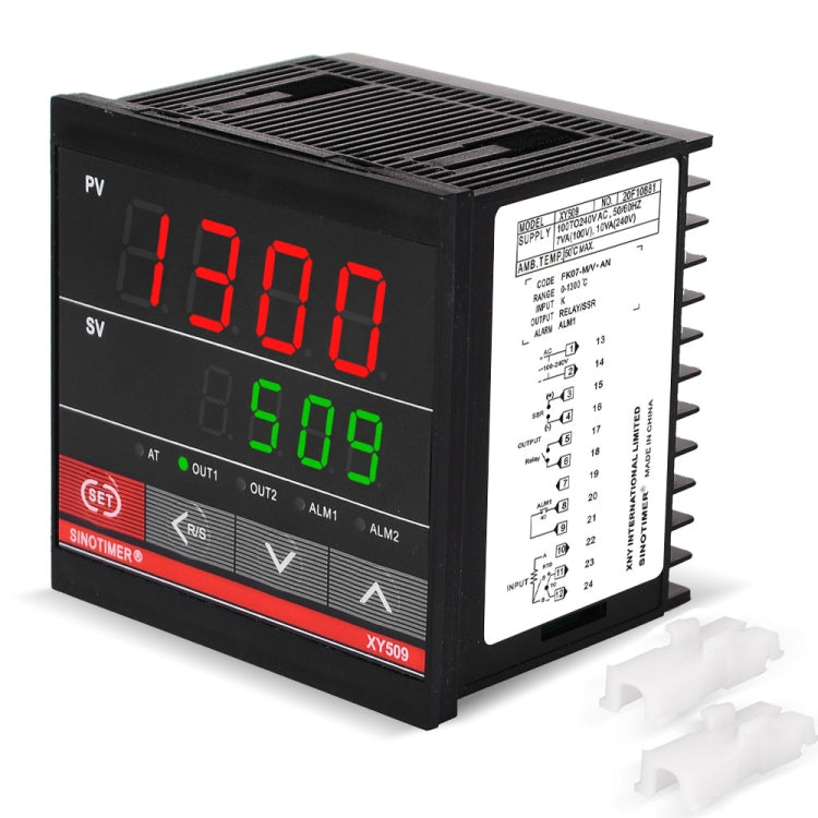 SINOTIMER XY509 Strumento di controllo della temperatura intelligente Relè di riscaldamento PID a custodia corta Uscita a stato solido SSR, XY509