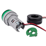 SINOTIMER ST16A Rotondo 22mm LED Segnale luminoso digitale 220V AC Amperometro 0-100A Indicatore luminoso di corrente AC, ST16A