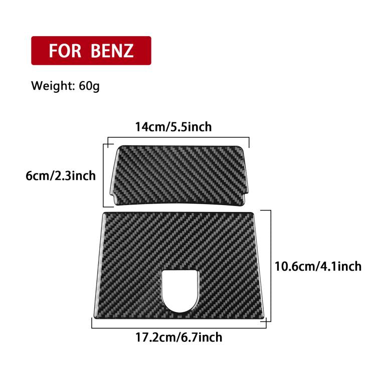 Set di 3 adesivi per bocchette d'aria centrali posteriori per Mercedes-Benz Classe G W463
