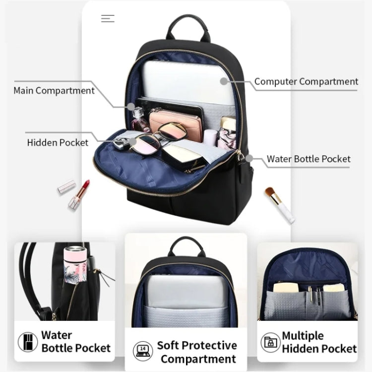 Zaino impermeabile leggero casual per laptop da 14 pollici Bopai
