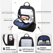 Zaino impermeabile leggero casual per laptop da 14 pollici Bopai