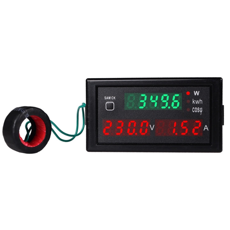 SINOTIMER SPM001 AC LED Voltmetro digitale Misuratore di fattori di frequenza Monitor di potenza, AC80-300V 100A, AC200-450V 100A