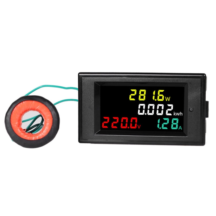 SINOTIMER SPM002 Monitor di potenza digitale AC per misuratore di tensione e corrente a cristalli liquidi, AC80-300V 100A, AC200-450V 100A