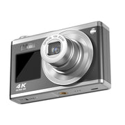 Fotocamera digitale con zoom ottico 4K HD Fotocamera selfie a doppio schermo da 60 MP, senza memoria, Black, White, Silver