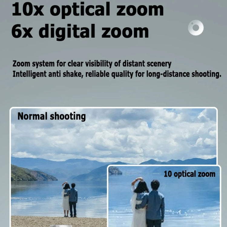 Fotocamera digitale 60MP 4K HD con doppio schermo