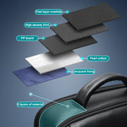 Zaino per laptop aziendale impermeabile di grande capacità Bopai con porta USB + tipo C, 61-16311, 61-16311A