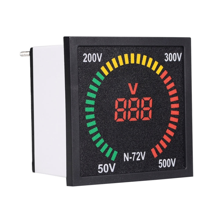 Voltmetro con display digitale a LED per giradischi quadrato SINOTIMER N-72V CA, N-72V