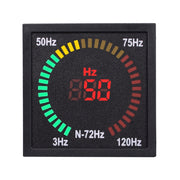 SINOTIMER N-72HZ Indicatore del segnale di frequenza CA Giradischi quadrato LED Misuratore di frequenza digitale, N-72HZ