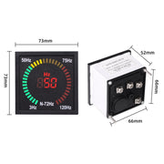 SINOTIMER N-72HZ Indicatore del segnale di frequenza CA Giradischi quadrato LED Misuratore di frequenza digitale, N-72HZ