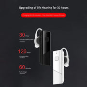 Hishell HT20 40 lingue Traduzione istantanea in tempo reale Auricolare per traduzione Smart Wireless BT5.0, Support 40 Languages (White), Support 40 Languages (Black)