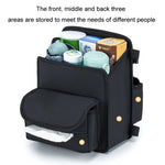 Scatola per fazzoletti per borsa portaoggetti sospesa con tasca in rete per riporre il seggiolino auto, H9160 Black