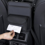 Scatola per fazzoletti per borsa portaoggetti sospesa con tasca in rete per riporre il seggiolino auto, H9160 Black