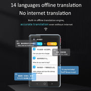 Hishell P40 Traduttore intelligente 135 lingue Macchina di traduzione online intelligente vocale Traduzione vocale multilingue offline, P40