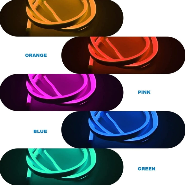 LIXINCORDA Striscia morbida in silicone al neon flessibile con controllo tattile USB da 2 m 5 V, USB Touch Control (Pink), USB Touch Control (Warm White), USB Touch Control (Blue)