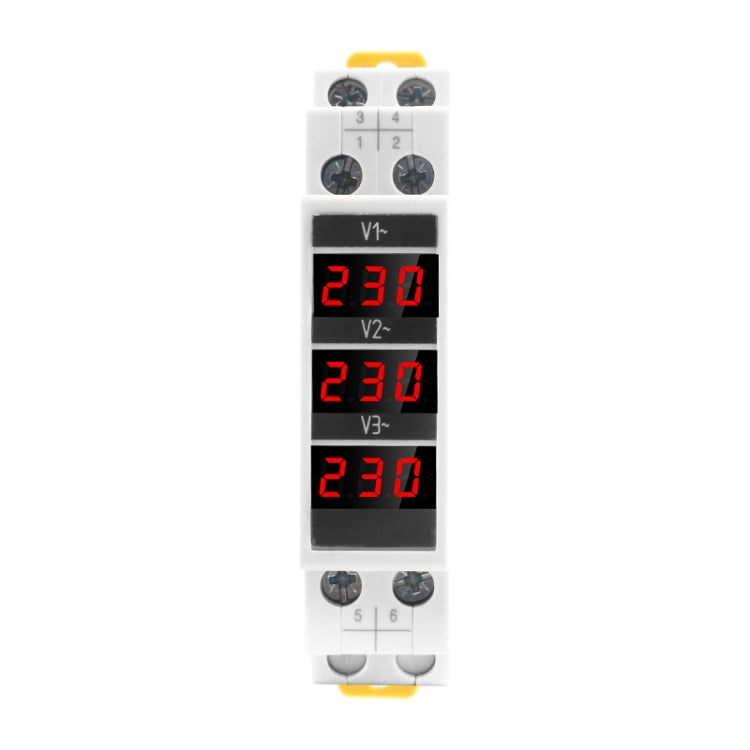 SINOTIMER SDM010 Strumentazione elettronica voltmetro digitale trifase CA tipo binario modulare, SDM010