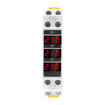 Voltmetro digitale trifase CA SDM010 binario modulare