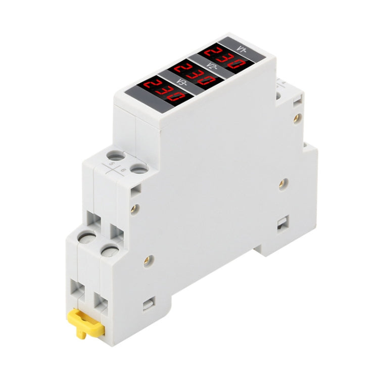 Voltmetro digitale trifase CA SDM010 binario modulare