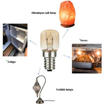 Lampadina da forno resistente alle alte temperature con lampade a cristalli di sale E14, 15W Brass Lamp Head, 25W Brass Lamp Head, 15W Copper Nickel Plating Lamp Head, 25W Copper Nickel Plating Lamp Head