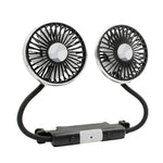 Ventilatore per sedile con tubo flessibile a doppia testa per auto con luce, F310