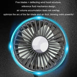 Ventilatore per sedile con tubo flessibile a doppia testa per auto con luce, F310