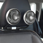 Ventilatore per sedile con tubo flessibile a doppia testa per auto con luce, F310