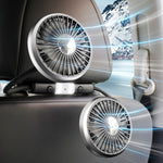 Ventilatore per sedile con tubo flessibile a doppia testa per auto con luce, F310