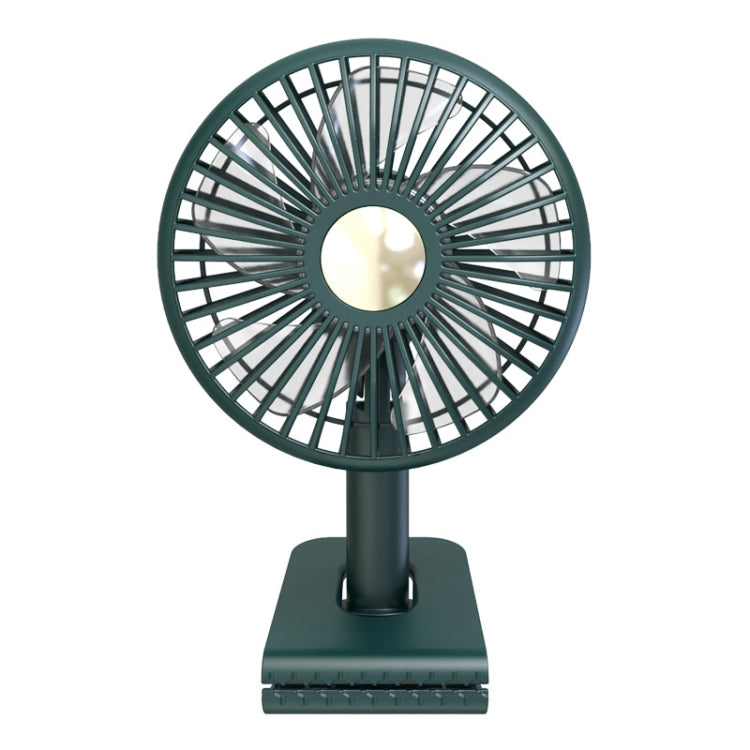 Ventilatore a testa oscillante elettrico ricaricabile a clip per auto con luce