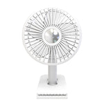 Ventilatore a testa oscillante elettrico ricaricabile a clip per auto con luce