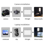 Luce tascabile ricaricabile Mini luce fotografica LED Luce supplementare per riprese all'aperto, Desiontal M15 3 Color Temperature, Desiontal M16 RGB