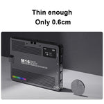 Luce tascabile ricaricabile Mini luce fotografica LED Luce supplementare per riprese all'aperto, Desiontal M15 3 Color Temperature, Desiontal M16 RGB