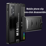 Luce tascabile ricaricabile Mini luce fotografica LED Luce supplementare per riprese all'aperto, Desiontal M15 3 Color Temperature, Desiontal M16 RGB