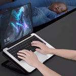 Base con staffa metallica regolabile multi-livello per radiatore silenzioso per laptop NUOXI S200C