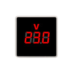 Voltmetro digitale CA con spina UE e inserto quadrato