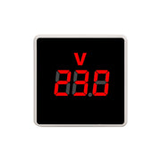 SINOTIMER V-PL Spina UE voltmetro CA digitale con inserto quadrato per uso domestico, V-PL EU Plug