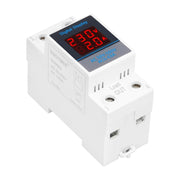SINOTIMER SDM002 Misuratore di tensione e corrente a doppio display CA monofase su guida DIN per uso domestico, 63A Build-In Intestinal Sensor, 100A External Intestinal Sensor