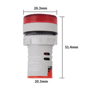 SINOTIMER ST16HZ 20-75Hz Frequenza CA 22mm Indicatore luminoso di segnale digitale a LED con apertura rotonda, ST16HZ