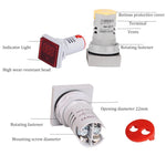 Indicatore tensione CA digitale LED 60-500V 22mm ST17V