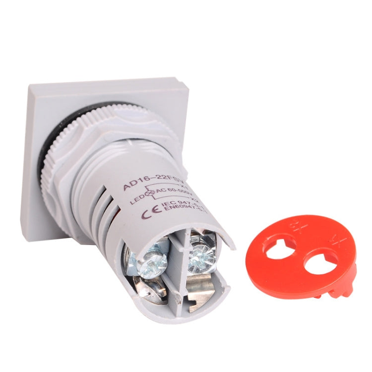 SINOTIMER ST17V Indicatore del segnale di tensione CA Display digitale a LED quadrato da 22 mm Testa di tensione CA 60-500 V, ST17V