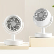 Ventilatore per la circolazione dell'aria da tavolo Ventilatore elettrico muto compatto per ufficio domestico, USB Plug In, Battery Model
