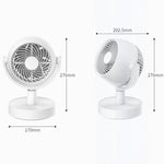 Ventilatore da tavolo elettrico USB con batteria 4000mAh
