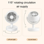 Ventilatore da tavolo elettrico USB con batteria 4000mAh