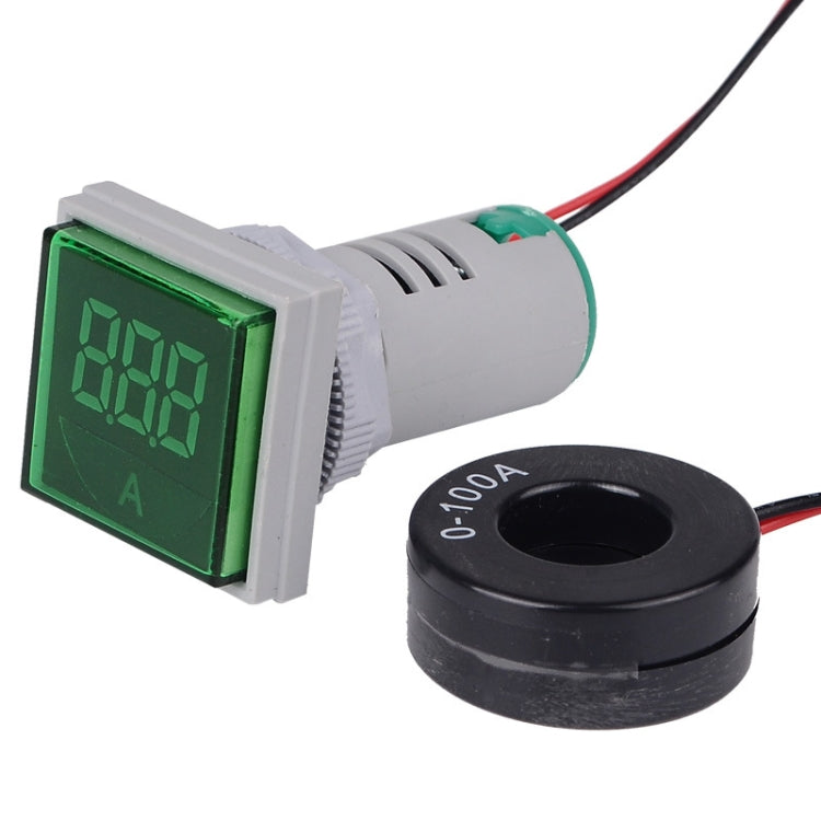 SINOTIMER ST17A Quadrato 22mm LED Display digitale Indicatore di corrente CA Indicatore di corrente 0-100A, ST17A