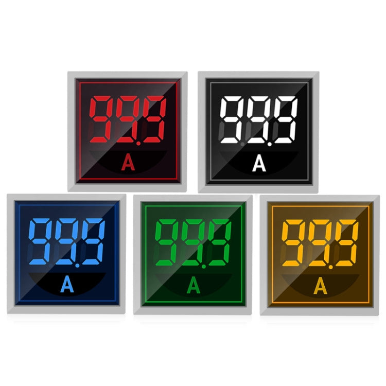SINOTIMER ST17A Quadrato 22mm LED Display digitale Indicatore di corrente CA Indicatore di corrente 0-100A, ST17A