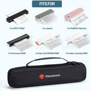 Custodia portatile Phomemo per stampante M08F / P831, Bag Black, Bag Gray
