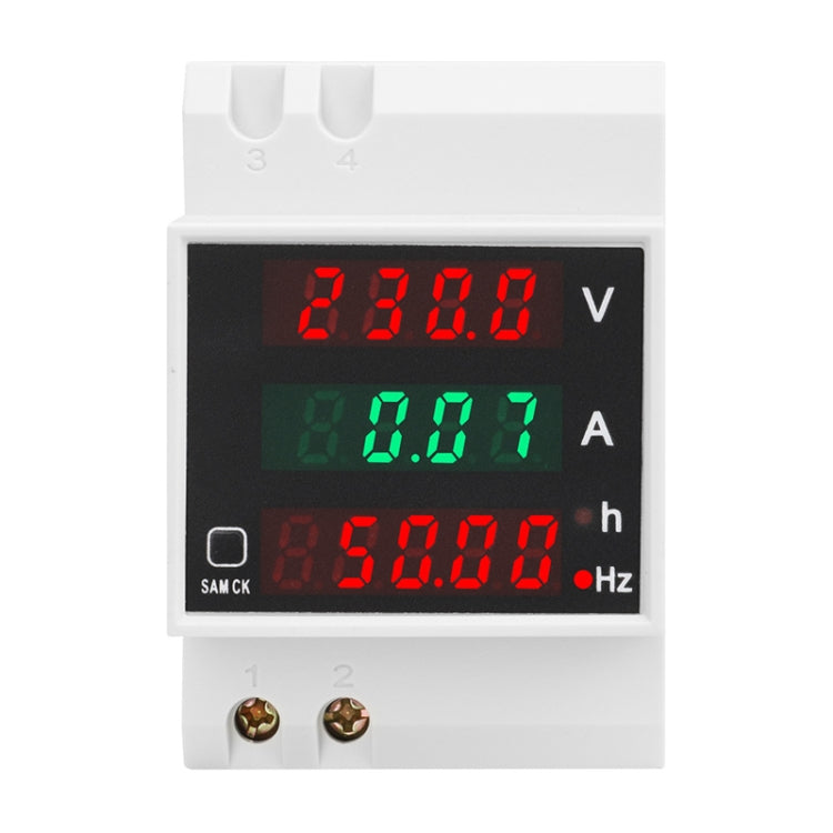 SINOTIMER SDM007 Misuratore digitale con display digitale per frequenza temporale totalizzata corrente CA su guida DIN, SDM007