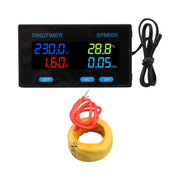 SINOTIMER SPM005 Misuratore di monitoraggio multifunzionale per tensione corrente corrente elettrica display digitale CA, 20A, 100A, 200A