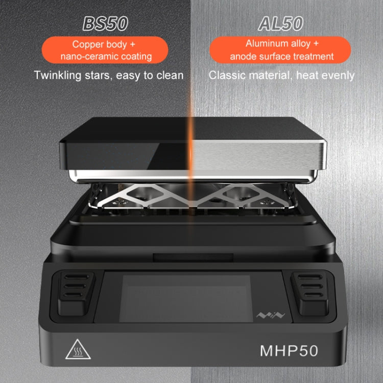 MINIWARE MHP50 Supporto alimentatore PD/DC Stazione di riscaldamento mini termostato ad alta potenza da 150 W, A5, B5