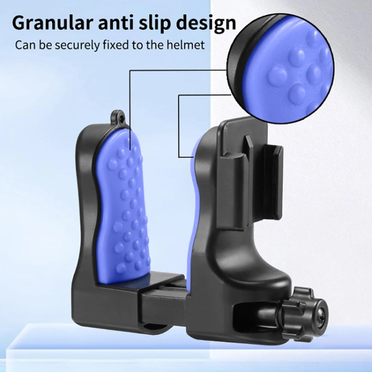 Supporto morsetto casco moto compatibile GoPro e Osmo